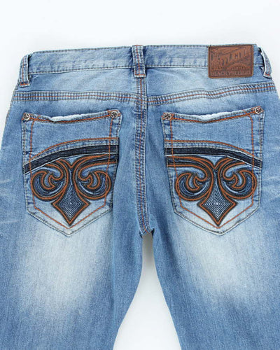 Vintage Y2k Affliction Gothic Style Relaxed Fit Jeans - W32 L30