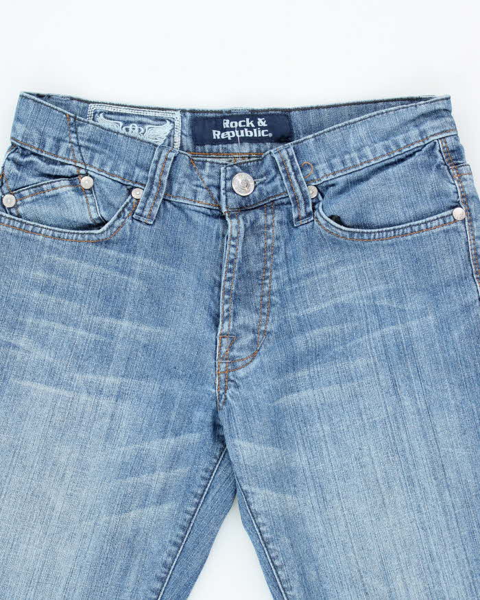 Vintage Y2K Rock &amp; Republic Light Wash Straight Fit Jeans - W30 L27