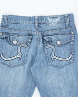 Vintage Y2K Rock &amp; Republic Light Wash Straight Fit Jeans - W30 L27