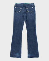 Vintage Y2K Rock &amp; Republic Dark Wash Straight Flared Jeans - W28 L31