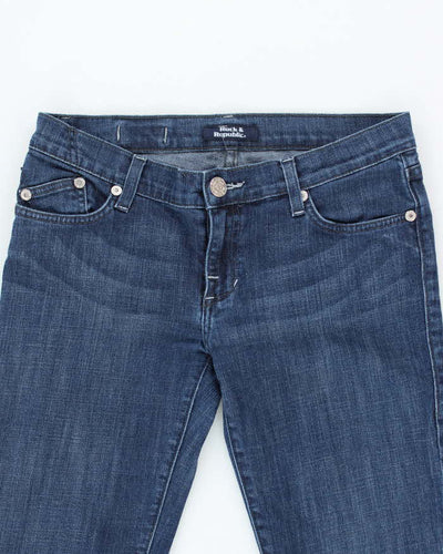 Vintage Y2K Rock & Republic Dark Wash Straight Flared Jeans - W28 L31