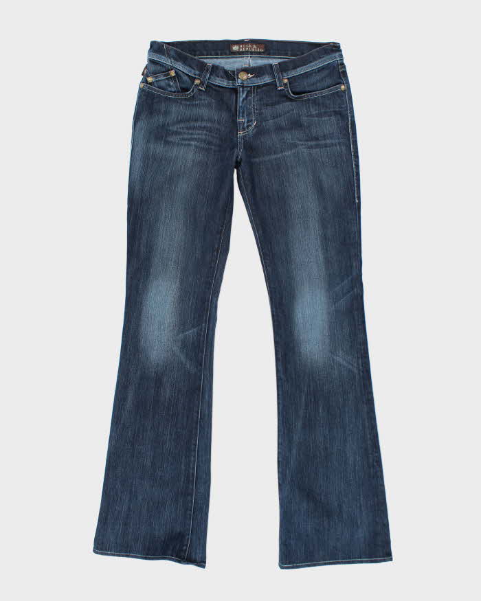 Vintage Y2K Rock &amp; Republic Dark Wash Straight Flared Jeans - W30 L32