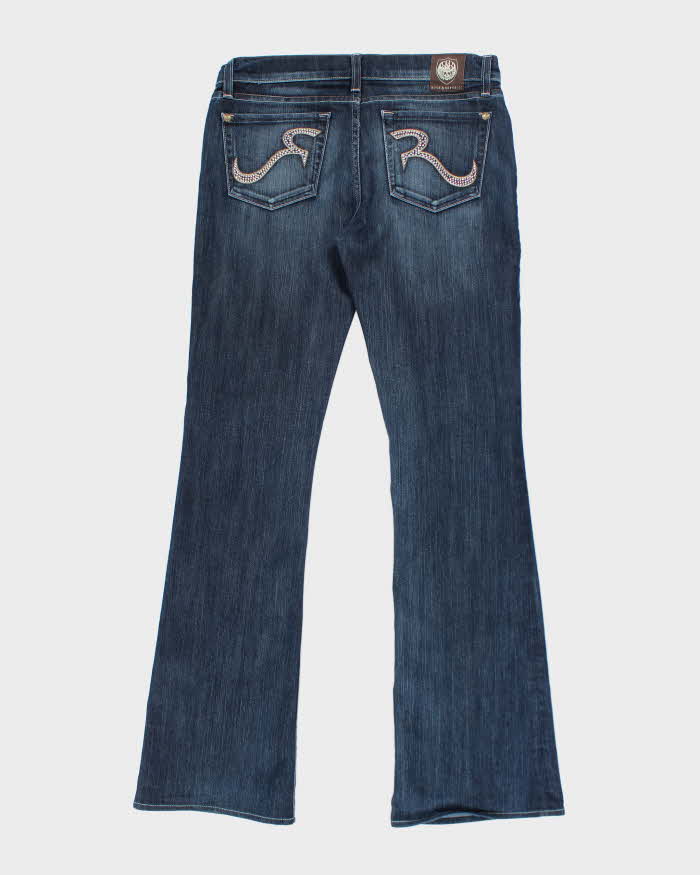 Vintage Y2K Rock &amp; Republic Dark Wash Straight Flared Jeans - W30 L32