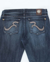 Vintage Y2K Rock &amp; Republic Dark Wash Straight Flared Jeans - W30 L32