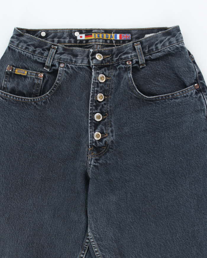 Vintage 90's Ikeda Dark Wash Regular Tapered Jeans - W26 L32