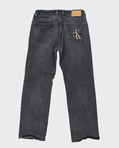 Vintage 90's Calvin Klein Grey Stone Wash Relaxed Fit Jeans - W32 L29