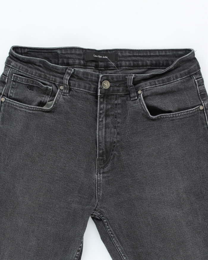 Vintage 90's Calvin Klein Grey Stone Wash Relaxed Fit Jeans - W32 L29