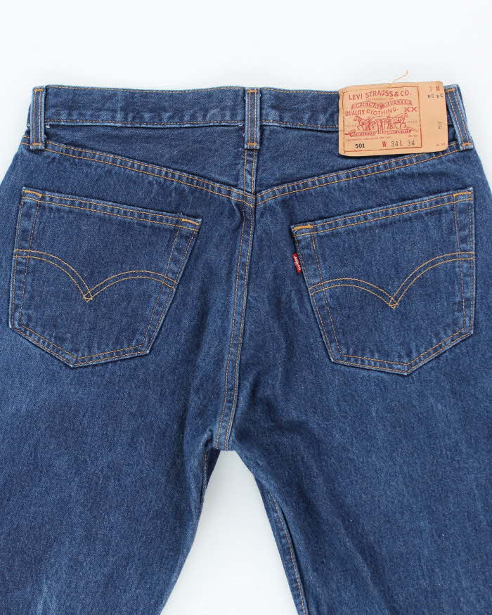 Vintage 90's Levi's 501 Dark Wash Denim Jeans - W32 L33