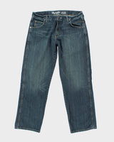 Vintage Wrangler Straight Leg Medium Wash Jeans - W34 L31