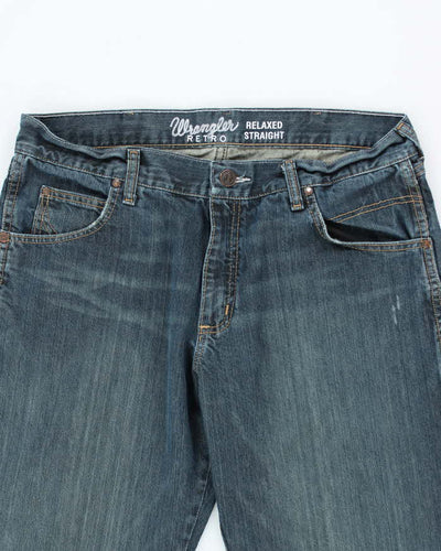 Vintage Wrangler Straight Leg Medium Wash Jeans - W34 L31