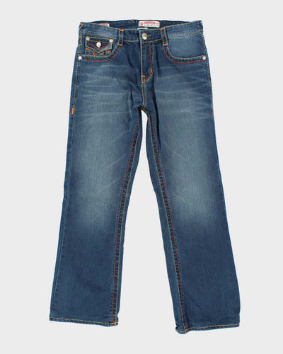 Vintage True Religion Straight Leg Dark Wash Jeans - W32 L29