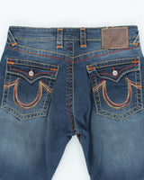 Vintage True Religion Straight Leg Dark Wash Jeans - W32 L29