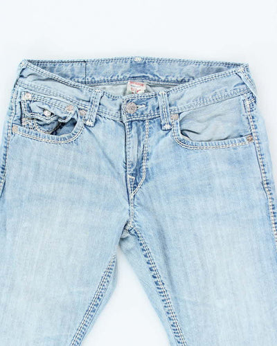 Vintage True Religion Straight Leg Light Wash Jeans - W32 L29