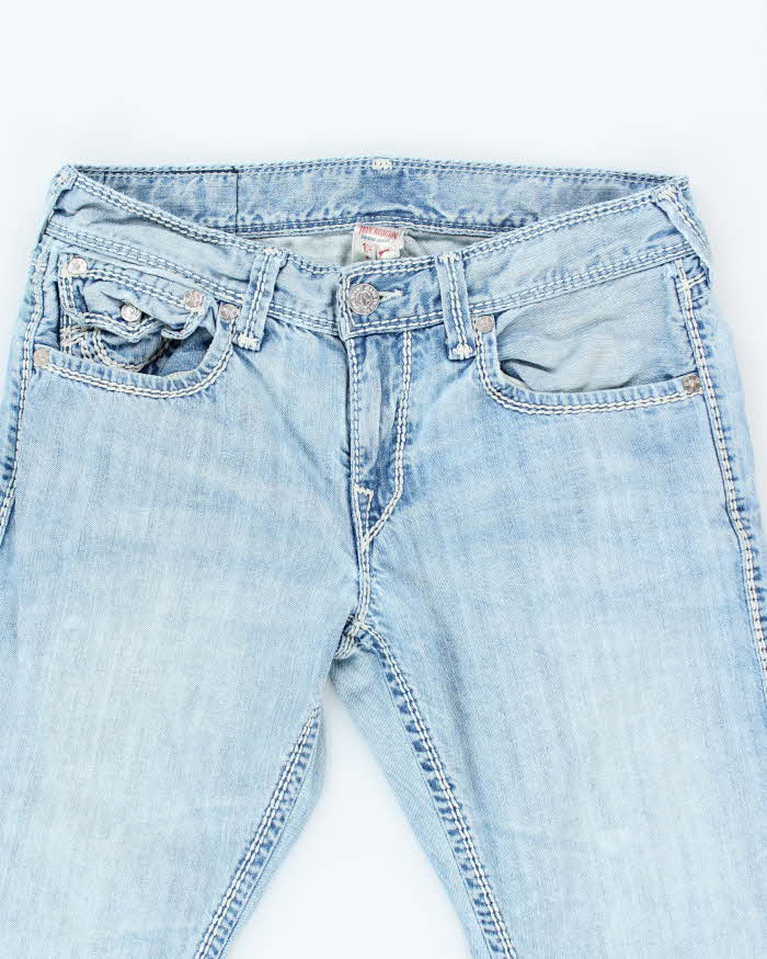 Vintage True Religion Straight Leg Light Wash Jeans - W32 L29