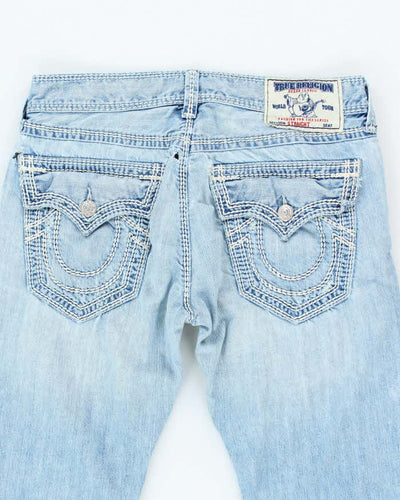 Vintage True Religion Straight Leg Light Wash Jeans - W32 L29