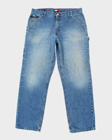 Vintage Y2K Tommy Hilfiger Wide Leg Light Wash Jeans - W34 L31