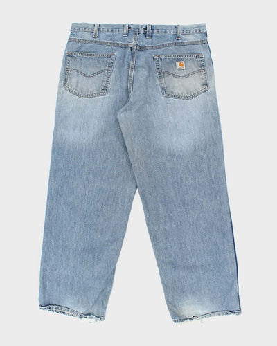 Vintage 90's Carhartt Baggy Medium Wash Denim Jeans - W38 L30