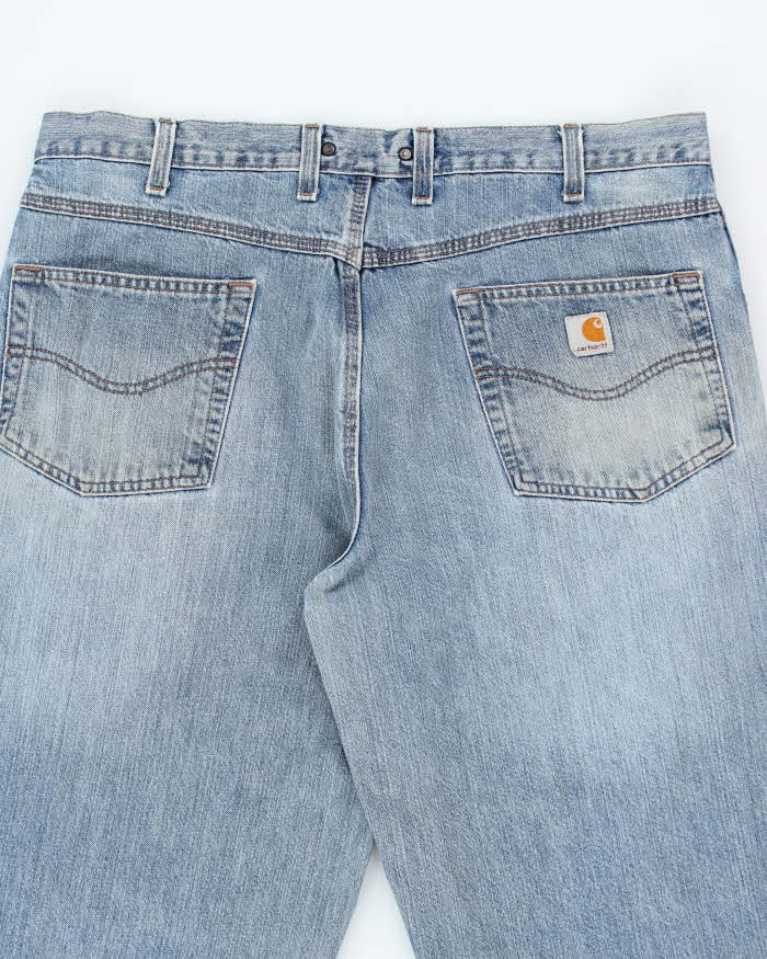 Vintage 90's Carhartt Baggy Medium Wash Denim Jeans - W38 L30
