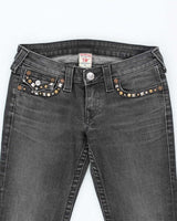 Vintage Y2K True Religion Studded Skinny Jeans - W28 L28