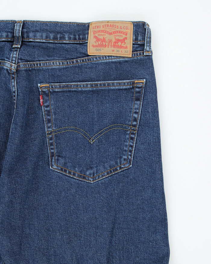 Vintage 90's Levi's 505 Regular Fit Dark Wash Jeans - W36 L30