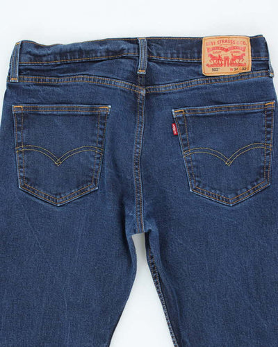 Vintage 90's Levi's 502 Regular Fit Dark Wash Jeans - W32 L28