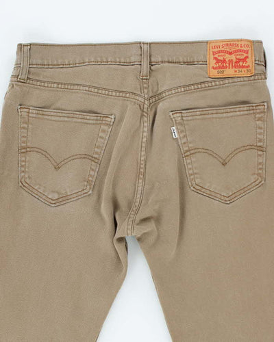 Vintage 90's Levi's 502 Brown Wash Jeans - W34 L27