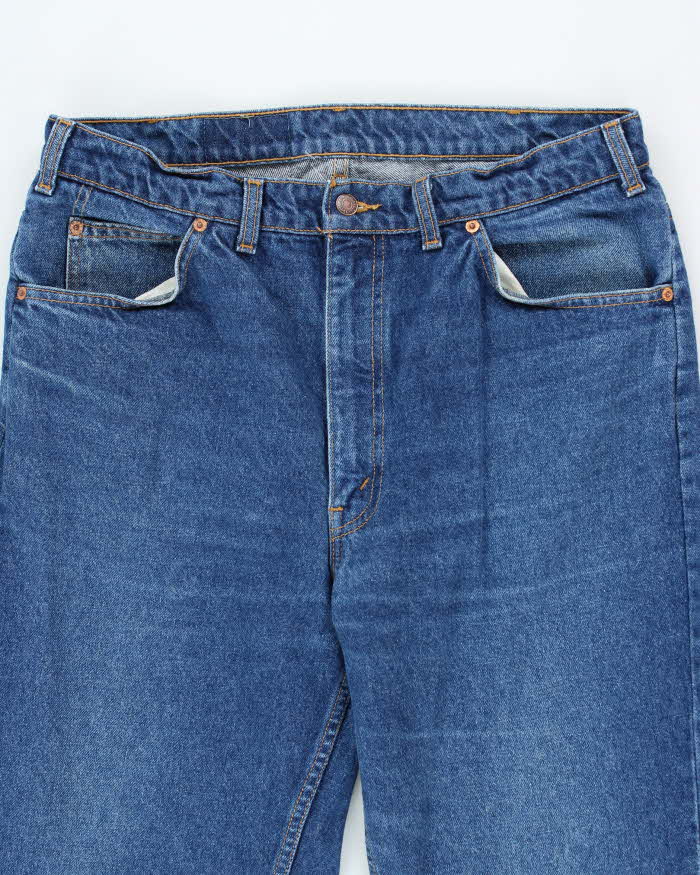 Vintage 80's Levi's 619 Orange Tab Dark Wash Jeans - W32 L33