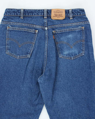 Vintage 80's Levi's 619 Orange Tab Dark Wash Jeans - W32 L33