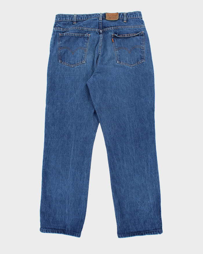 Vintage 80's Levi's Orange Tab Straight Fit Dark Wash Jeans - W32