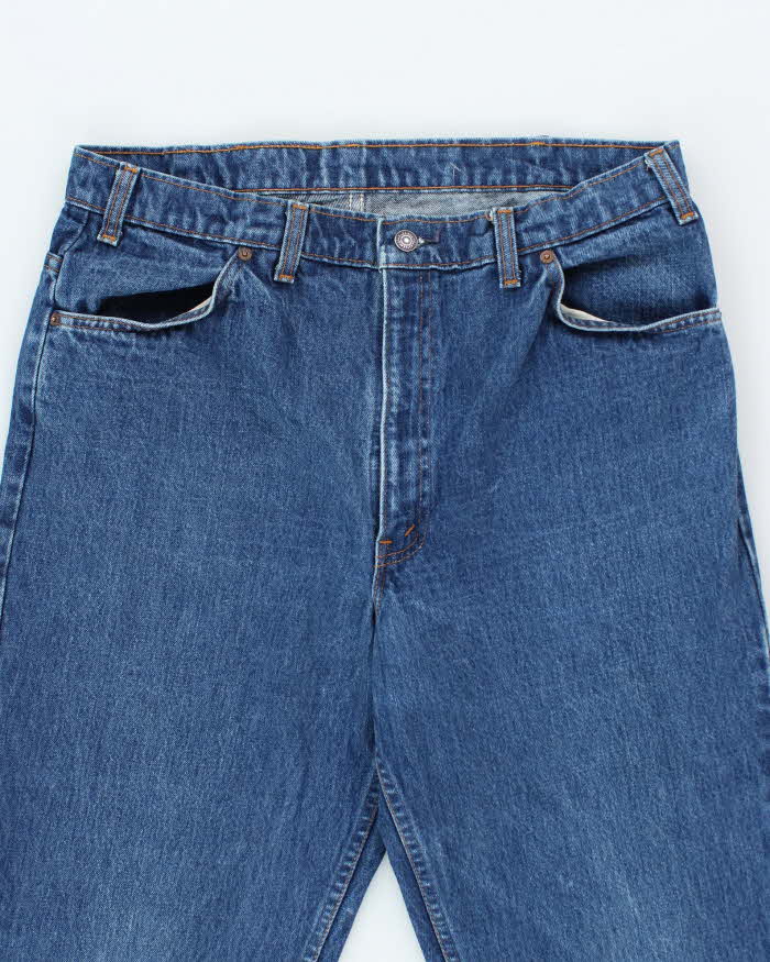 Vintage 80's Levi's Orange Tab Straight Fit Dark Wash Jeans - W32