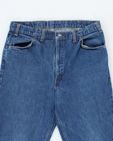 Vintage 80's Levi's Orange Tab Straight Fit Dark Wash Jeans - W32 L30