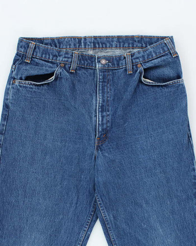 Vintage 80's Levi's Orange Tab Straight Fit Dark Wash Jeans - W32 L30