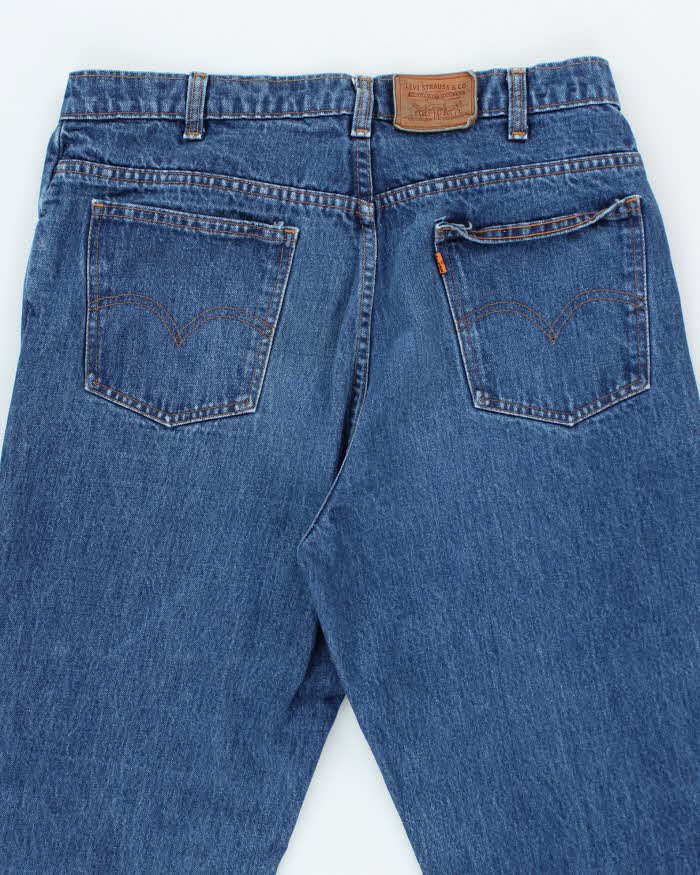 Vintage 80's Levi's Orange Tab Straight Fit Dark Wash Jeans - W32