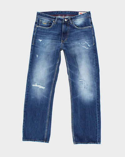Vintage Levi's 513 Pre-Distressed Straight Fit Dark Wash Jeans - W32 L29