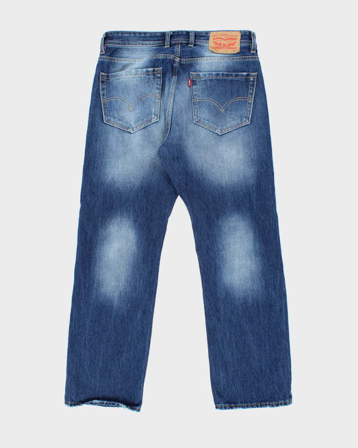 Vintage Levi's 513 Pre-Distressed Straight Fit Dark Wash Jeans - W32 L29