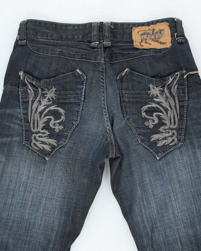 Vintage Y2K Parasuco Dark Wash Embroidered Bootcut Jeans - W30 L33