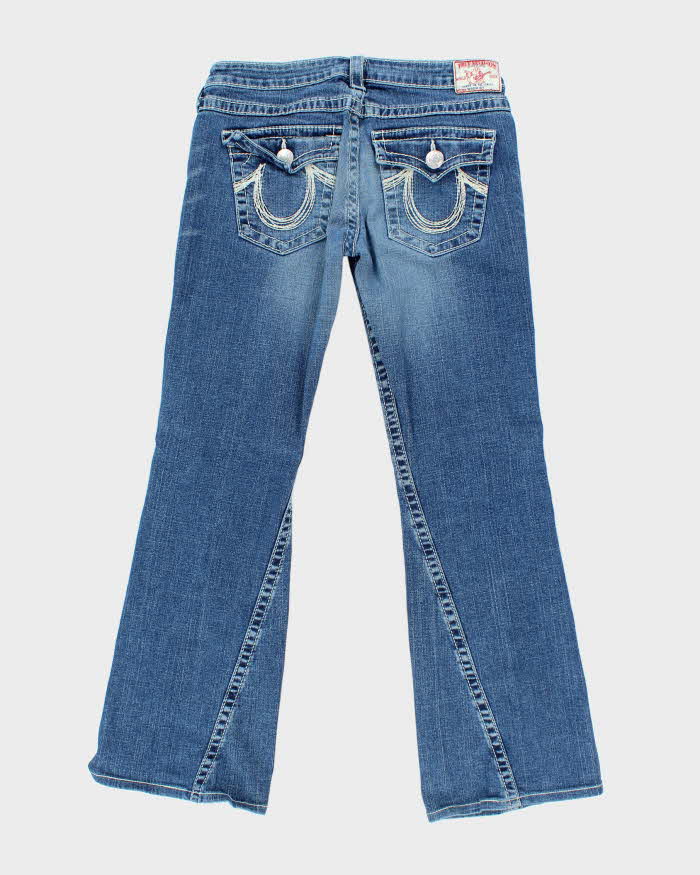Vintage Y2K True Religion Medium Wash Flared Jeans - W30 L30
