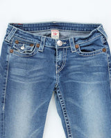Vintage Y2K True Religion Medium Wash Flared Jeans - W30 L30
