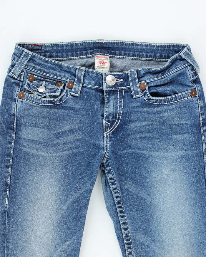 Vintage Y2K True Religion Medium Wash Flared Jeans - W30 L30