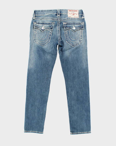 Vintage Y2K True Religion Pre-Distressed Skinny Light Wash Jeans - W34 L31