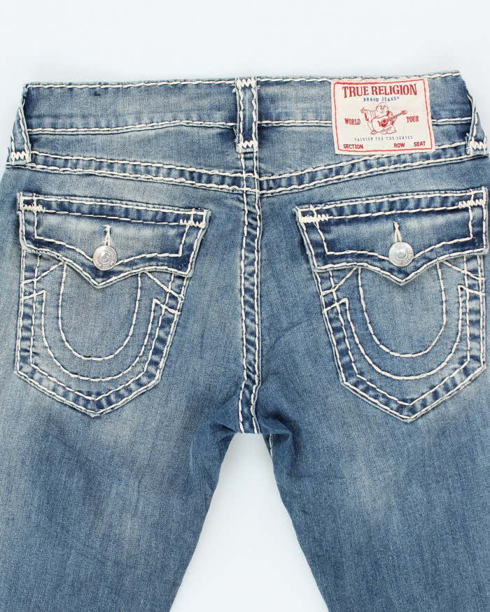 Vintage Y2K True Religion Pre-Distressed Skinny Light Wash Jeans - W34 L31