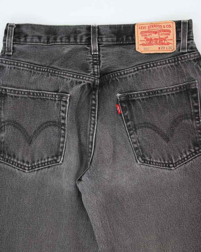 Vintage Levi's Relaxed Fit Grey Stone Wash Jeans - W30 L29