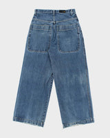 Vintage Y2K Extreme XXX Ultra Wide Leg Dark Wash Jeans - W30 L30