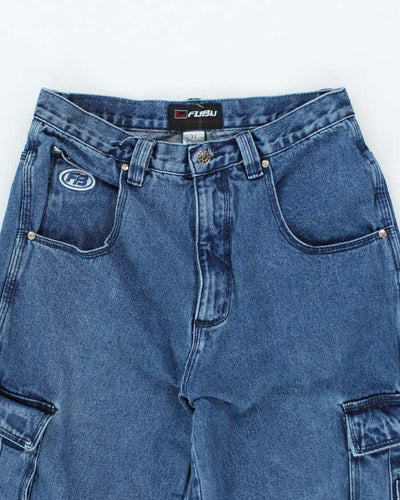 Vintage 90's FUBU Heavyweight Wide Baggy Cargo Jeans - W30 L30