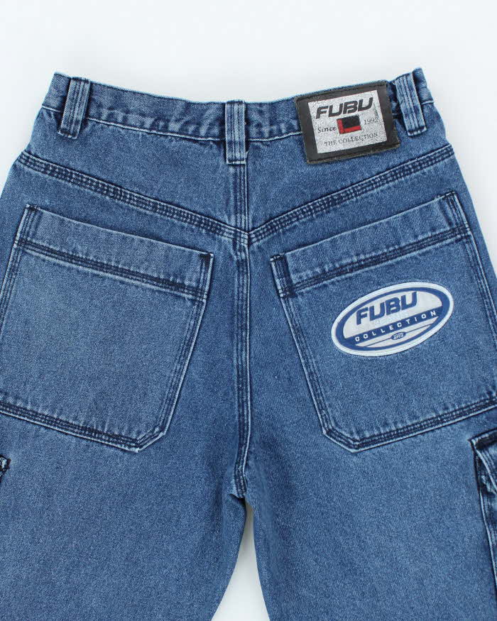 Vintage 90's FUBU Heavyweight Wide Baggy Cargo Jeans - W30 L30