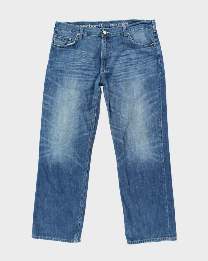 Vintage Carhartt Loose Straight Medium Wash Denim Jeans - W38 L31
