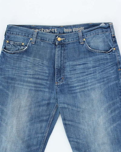 Vintage Carhartt Loose Straight Medium Wash Denim Jeans - W38 L31