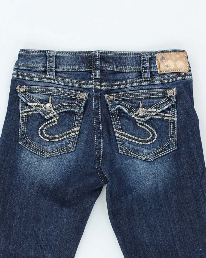 Vintage Y2K Silver Gothic Style Bootcut Leg Jeans - W30 L31