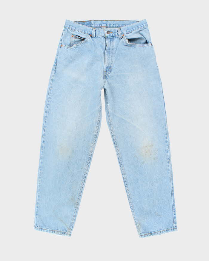 Vintage 80's Levi's Orange Tab Tapered Light Wash Jeans - W32 L29