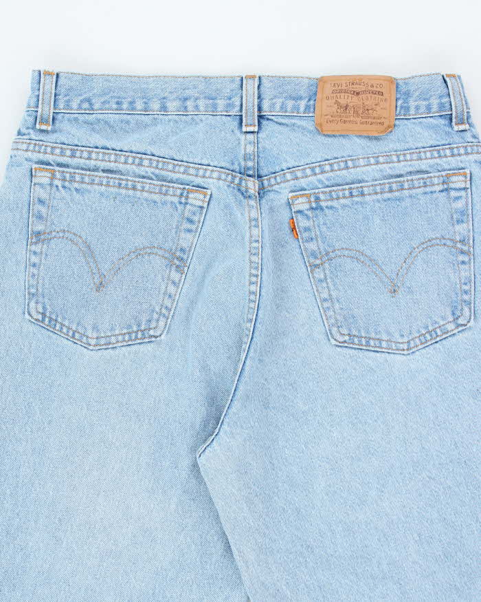 Vintage 80's Levi's Orange Tab Tapered Light Wash Jeans - W32 L29